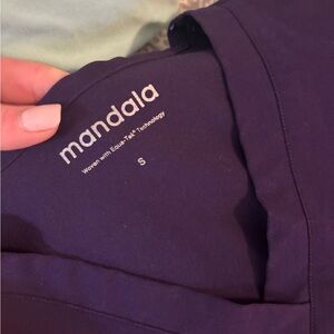 Mandala Purple Top and scrub jogger pants